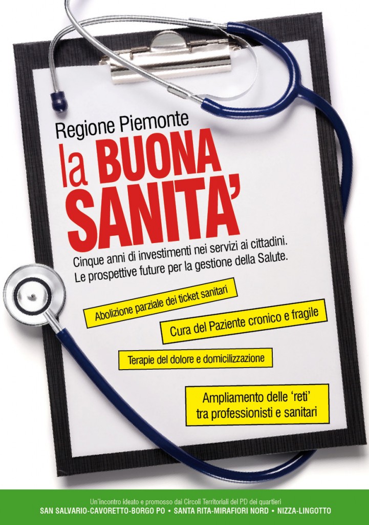 Iniziativa SANITA' - fronte